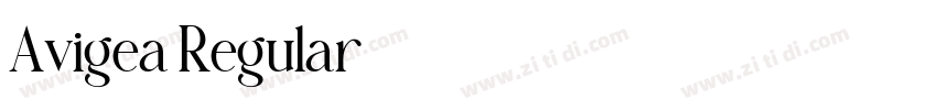 Avigea Regular字体转换